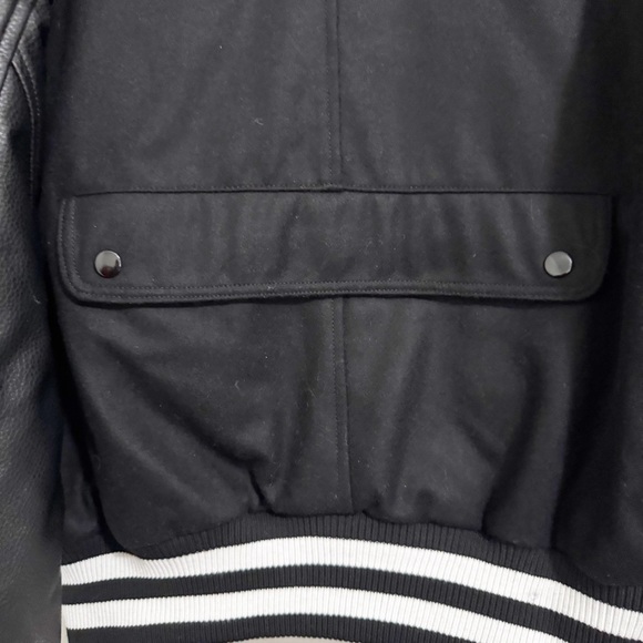 Smoke Rise Black Varsity Jacket XL - Picture 5 of 12